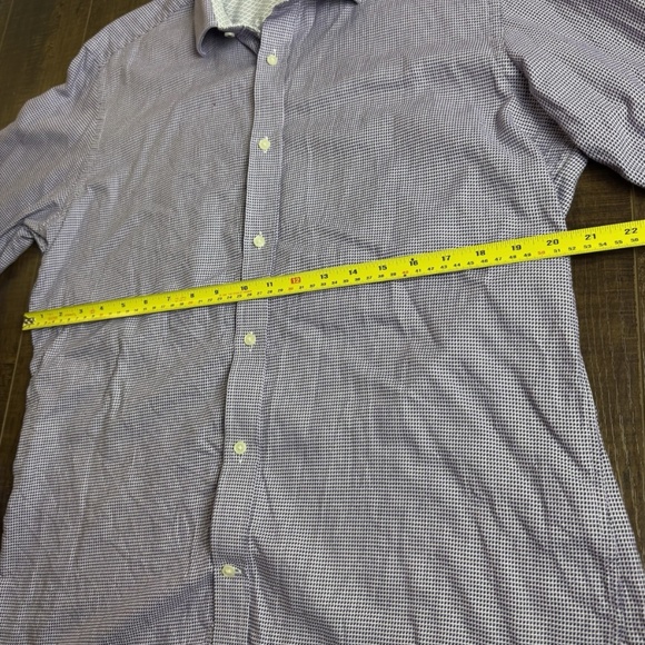 Ted Baker Endurance Men's Flip Cuff Geometric Shirt Large 16 34/35 - Picture 8 of 9